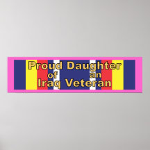 Filha orgulhosa de um veterano de Iraque - poster