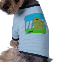 Filhote de cachorro cansado roupas para cães