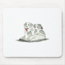 Filhotes de cachorro de border collie mousepad