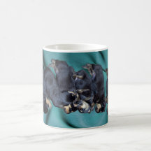 filhotes de cachorro do rottweiler do sleepyhead caneca