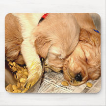 Filhotes de cachorro Mousepaid do golden retriever Mouse Pad