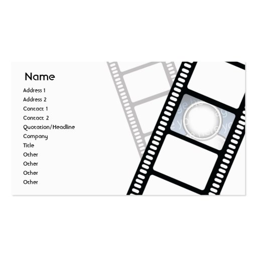 Filmstrip - negócio modelos cartoes de visita