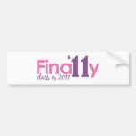 Finalmente classe de 2011 (rosa) adesivo