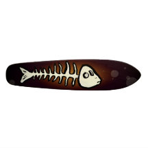 fishbone - marrom skates