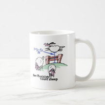 Físicos que contam carneiros caneca