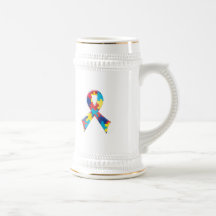 Fita A4 da consciência do autismo Caneca