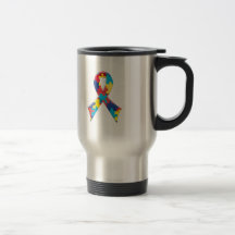 Fita A4 da consciência do autismo Caneca
