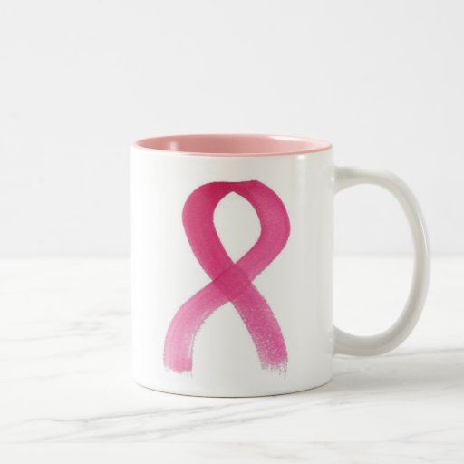 Fita cor-de-rosa caneca