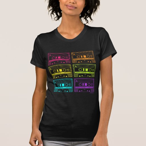 Fitas de néon da mistura camisetas