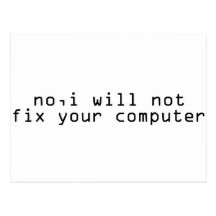 Fixador do computador cartoes postais