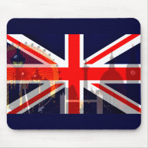 Flag_ Londres-Britânico Mouse Pads
