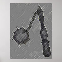 FLAIL MEDIEVAL POSTER