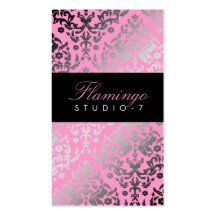 flamingo do damasco 311-Dazzling Modelos Cartões De Visitas