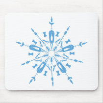 Floco de neve do partido mousepads