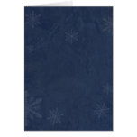 Flocos de neve 4 - Azul escuro original Cartão