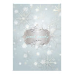 Flocos de neve, convites do casamento no inverno