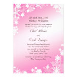 Flocos de neve cor-de-rosa macios que Wedding o co