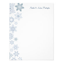 Flocos de neve do inverno que Wedding cartões de a Convites Personalizados