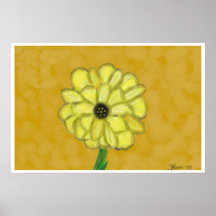 Flor amarela poster