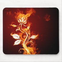 Flor ardente mouse pads
