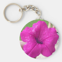 Flor cor-de-rosa bonito chaveiros
