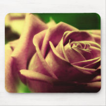 Flor cor-de-rosa Mousepad da antiguidade do vintag
