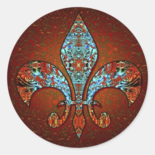 Flor De Lis 1 Adesivo Zazzle Armario Fruteira ~ Flor De Lis 1 Adesivo Zazzle