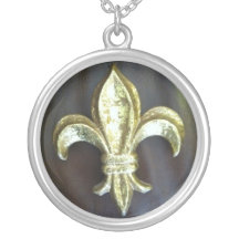 Flor de lis em Brown Bijuteria
