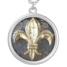 Flor de lis em Brown Bijuterias Personalizadas