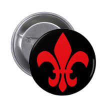 Flor de lis vermelha botons
