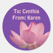 Flor de Lotus cor-de-rosa Adesivo