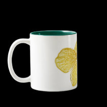 Flor do Mandevilla que tira a caneca de café custo canegas