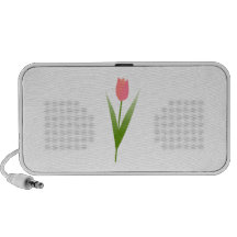 Flor do rosa do rosa caixinha de som para mp3