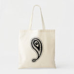 flor paisley bolsa de lona