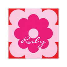 Flor personalizada [rosa+vermelho] impressão de canvas esticadas