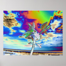 flor psicadélico posters