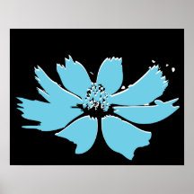 Flor retro do vintage impressão