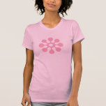 Flor só funky cor-de-rosa t-shirt