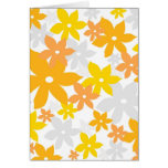 Floral alaranjado cartão