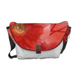 Floral vermelho cora bolsas mensageiro