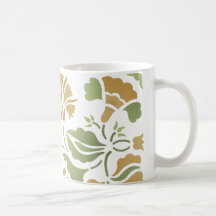 Flores alaranjadas macias caneca