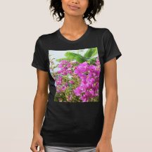 Flores cor-de-rosa de Bush T-shirts