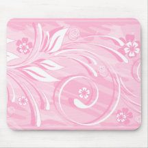 flores cor-de-rosa mousepad