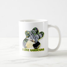 Flores e arbustos de jardinagem do iGuide Caneca
