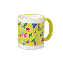 Flores ensolaradas canecas