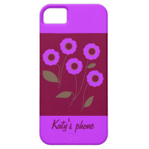 Flores estilizados, em produtos customizáveis capas iPhone 5