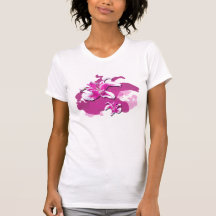 Flores magentas tshirt