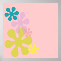 flores retros posters