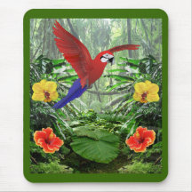 Floresta tropical tropical mouse pads