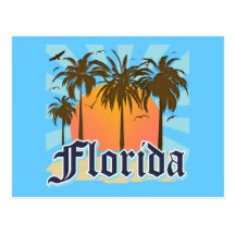 Florida sunshine state EUA Cartão Postal